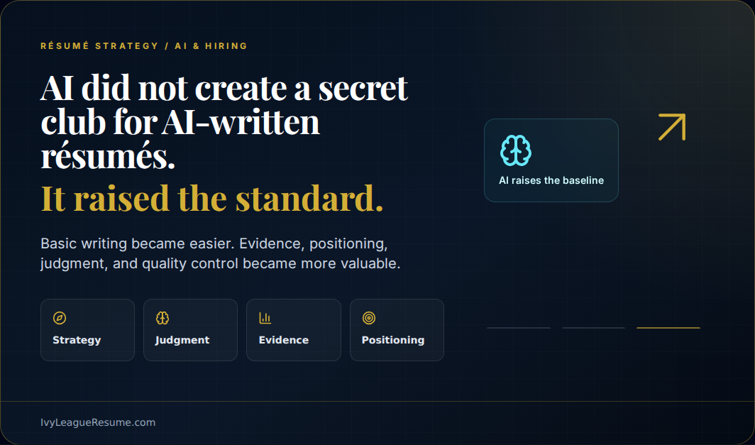 Hero banner: AI raised the résumé standard