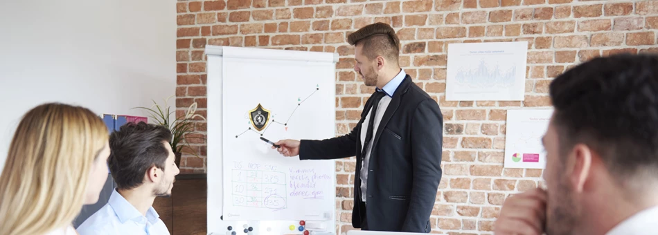 Executive receiving career coaching guidance